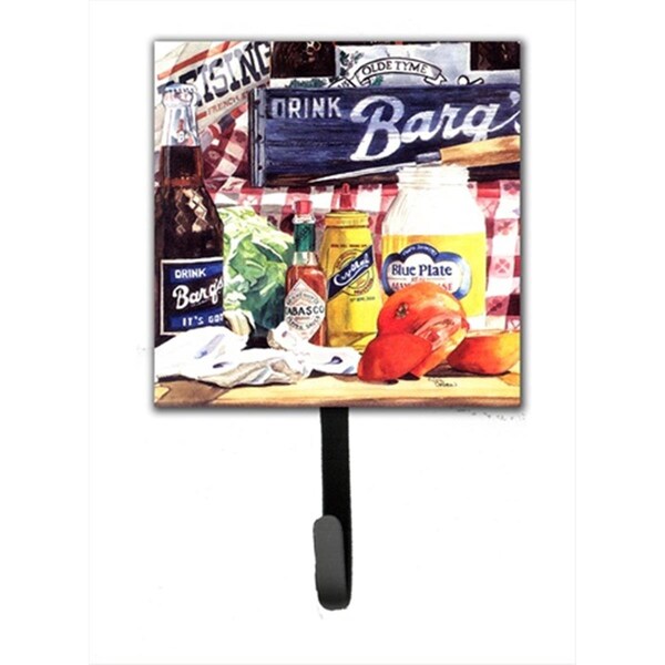 Carolines Treasures 4.25 x 7 in. Blue Plate Mayonaise- Barqs and Tomato Sandwich Leash Or Key Holder 1013SH4 - main